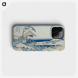 Hokusai's Morning after a Snowfall at Koishikawa - 葛飾 北斎 Phone Case.