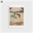 アートポストカード-The Lamp - メアリー カサット Postcard.