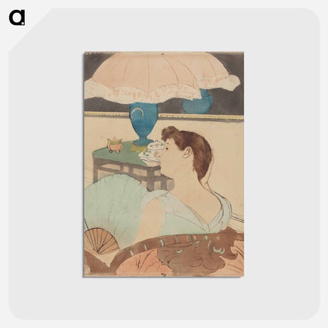 アートポストカード-The Lamp - メアリー カサット Postcard.