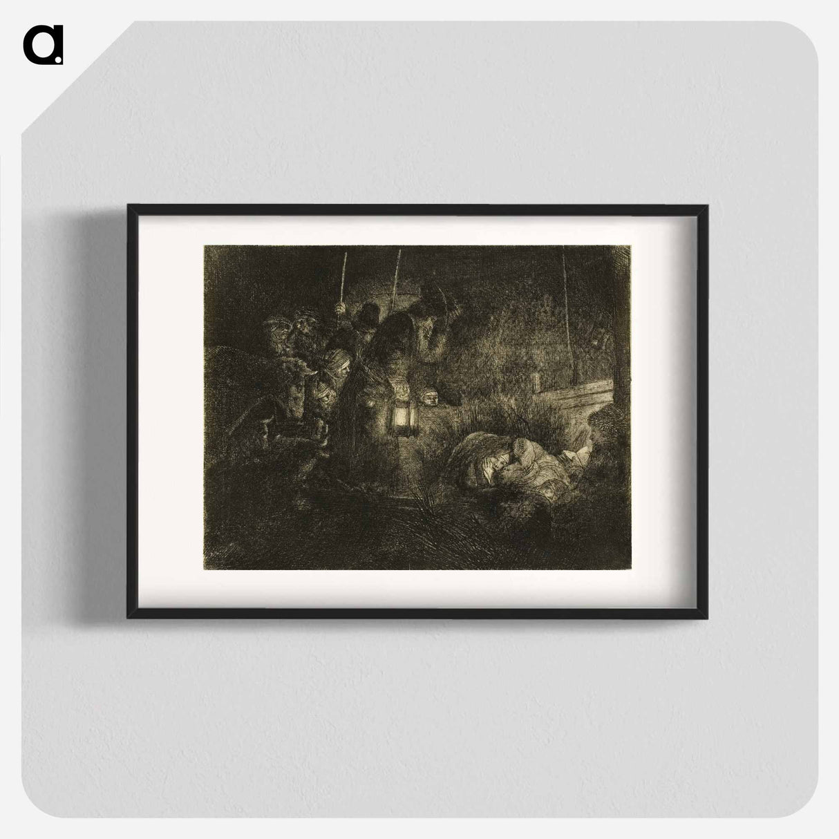 アートポスター-The Adoration of the Shepherds - レンブラント ファン レイン Poster.