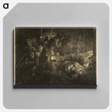 The Adoration of the Shepherds - Rembrandt van Rijn Canvas.