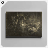 アートパネル-The Adoration of the Shepherds - レンブラント ファン レイン Canvas.