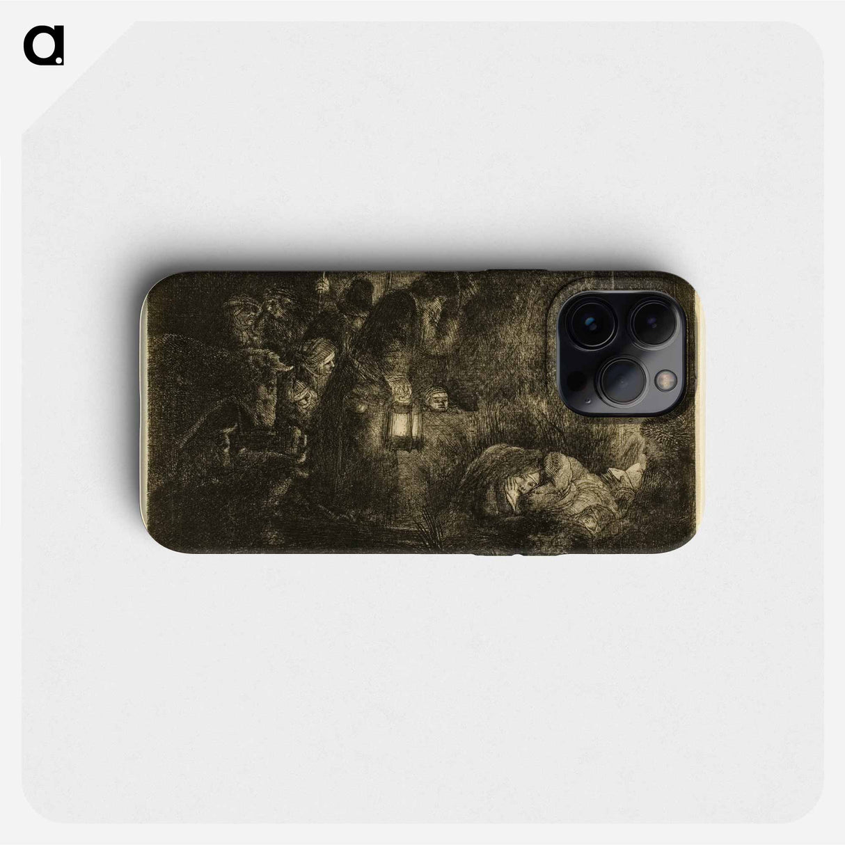 The Adoration of the Shepherds - レンブラント ファン レイン Phone Case.