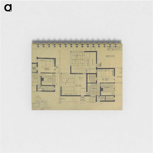 Double studio apartment design, plans and axonometry - テオ ファン ドゥースブルフ Memo.