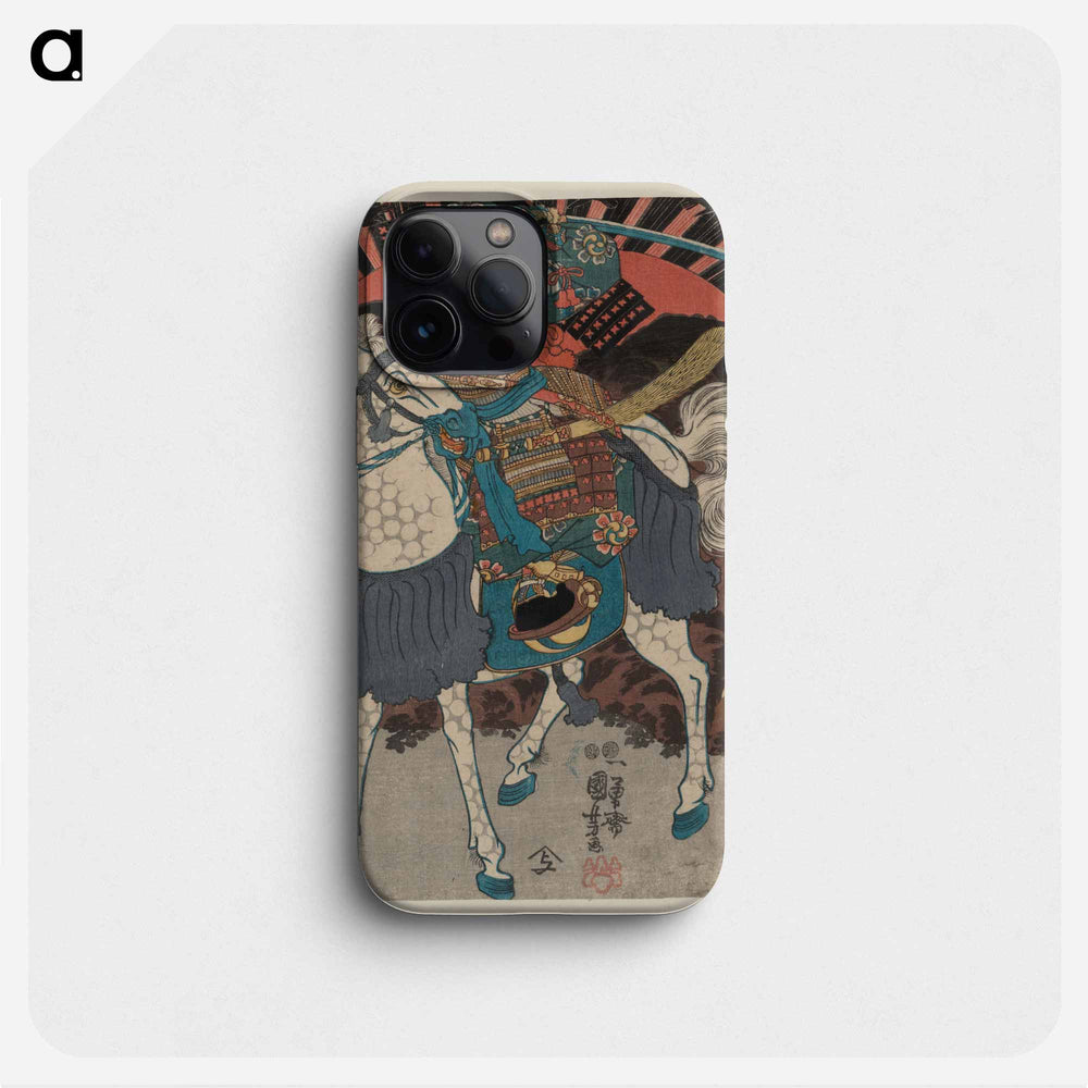Wada yoshimori tomoe gozen yamabuki - 歌川 国芳 Phone Case.