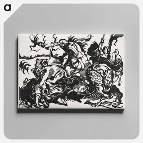 アートパネル-Lion Hunt
 - イェール大学アートギャラリー Canvas.