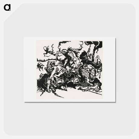 アートポストカード-Lion Hunt
 - イェール大学アートギャラリー Postcard.