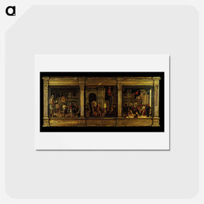 アートポストカード-The martyrdom of Saint Christopher - アンドレア マンテーニャ Postcard.