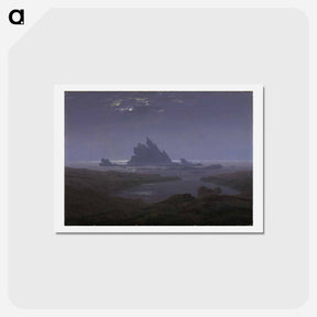 アートポストカード-Reefs by the Seashore - カスパー ダーヴィト フリードリヒ Postcard.