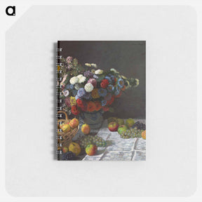 アートメモ帳-Still Life with Flowers and Fruit - クロード モネ Memo.