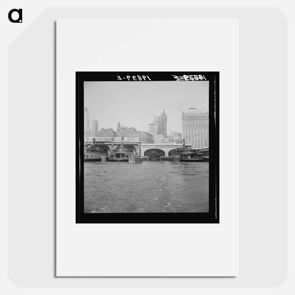 Ferry boats still make train connections - Dorothea Lange Poster.