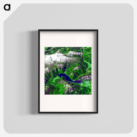 アートポスター-Salzkammergut Landscape
 - 上空からの地球 Poster.