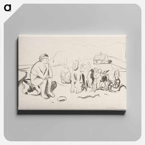 アートパネル-Alfas Nachkommen - エドヴァルド ムンク Canvas.