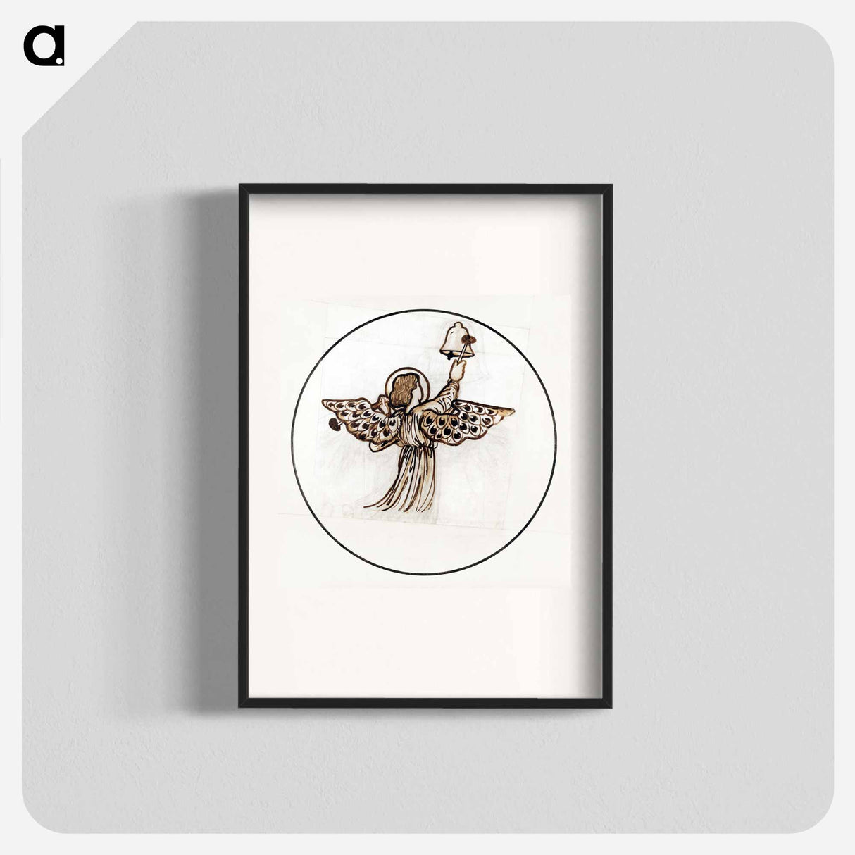 Angel playing on Bells - エドワード バーン ジョーンズ Poster.