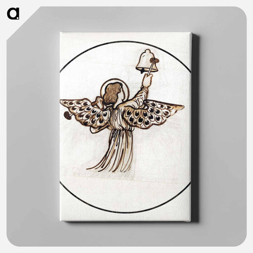 Angel playing on Bells - エドワード バーン ジョーンズ Canvas.