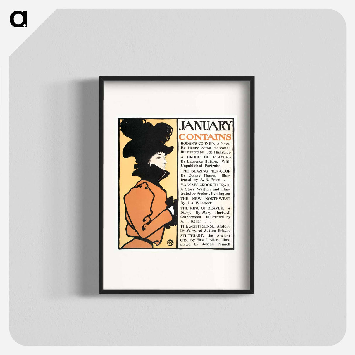 January Poster - Edward Penfield Poster.