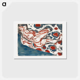 アートポストカード-Liegender Akt, Reclining Nude - エルンスト ルートヴィヒ キルヒナー Postcard.