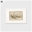 アートポストカード-A Moor Caught by the Bull in the Ring - フランシスコ デ ゴヤ Postcard.