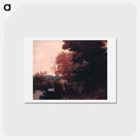 アートポストカード-In the Forest - ギュスターヴ クールベ Postcard.