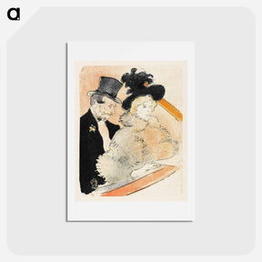 アートポストカード-At the Concert - アンリ ド トゥールーズ ロートレック Postcard.