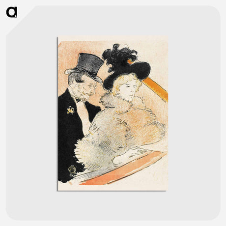 アートポストカード-At the Concert - アンリ ド トゥールーズ ロートレック Postcard.