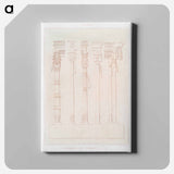 アートパネル-Egyptian Columns and Aedicules
 - エジプト美術史 Canvas.
