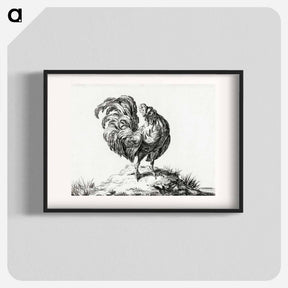 アートポスター-Chicken, standing on a hill - ジャン ベルナール Poster.