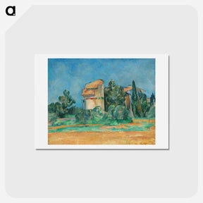 アートポストカード-The Pigeon Tower at Bellevue - ポール セザンヌ Postcard.