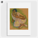 Crouching Tahitian Woman - ポール ゴーギャン Poster.