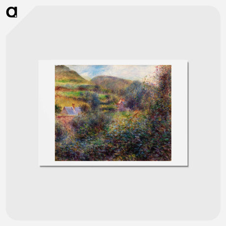 アートポストカード-Environs of Berneval - ピエール オーギュスト ルノワール Postcard.
