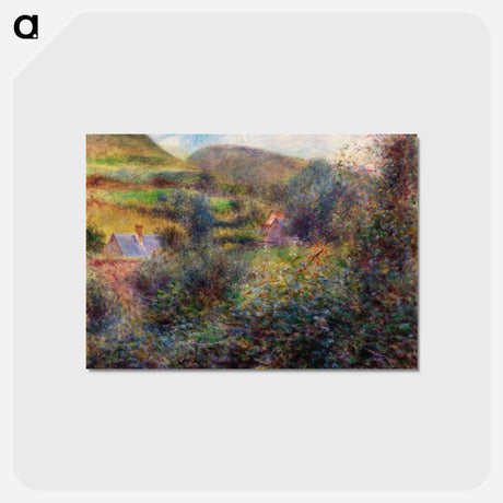 アートポストカード-Environs of Berneval - ピエール オーギュスト ルノワール Postcard.