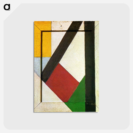 アートポストカード-Composition - テオ ファン ドゥースブルフ Postcard.