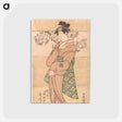 アートポストカード-Actor Segawa Tomisaburo II as the Geisha Asaka - 東洲斎 写楽 Postcard.