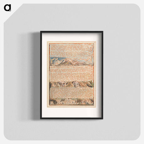 アートポスター-Jerusalem, Plate 23 - ウィリアム ブレイク Poster.