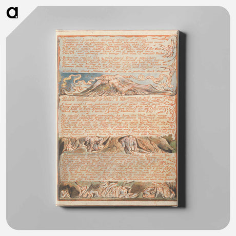 アートパネル-Jerusalem, Plate 23 - ウィリアム ブレイク Canvas.