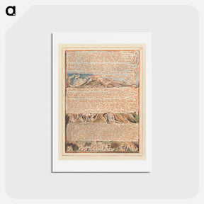 アートポストカード-Jerusalem, Plate 23 - ウィリアム ブレイク Postcard.