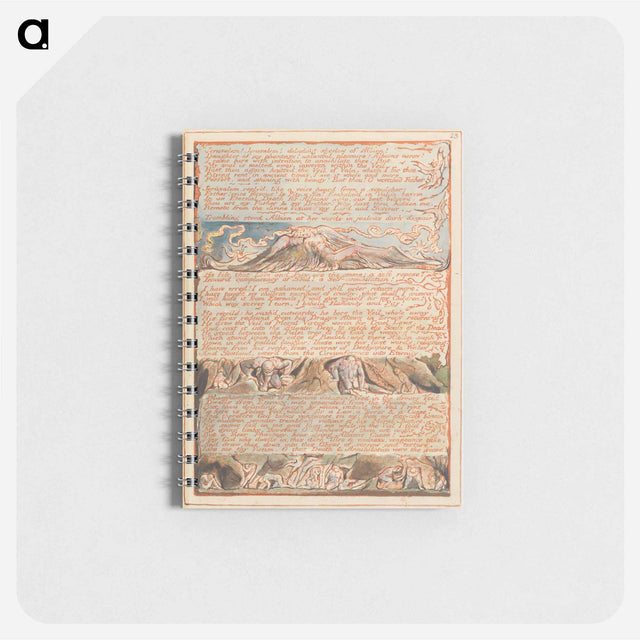 アートメモ帳-Jerusalem, Plate 23 - ウィリアム ブレイク Memo.