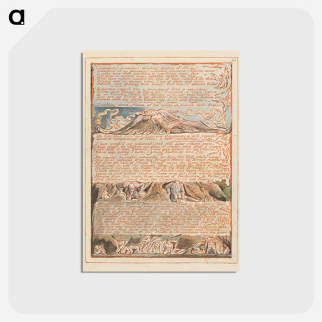 アートポストカード-Jerusalem, Plate 23 - ウィリアム ブレイク Postcard.