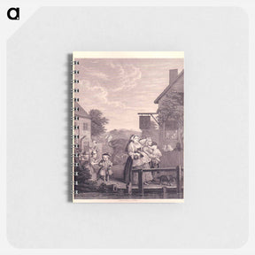アートメモ帳-Times of the Day: Evening - ウィリアム ホガース Memo.