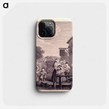 Times of the Day: Evening - ウィリアム ホガース Phone Case.