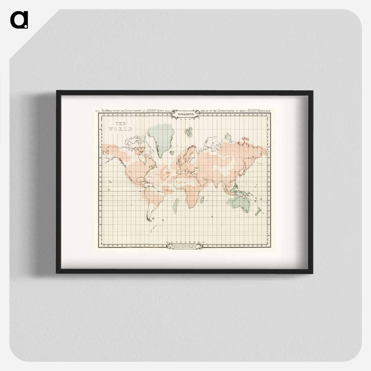 The Story of Atlantis - アンティーク地図 Poster.