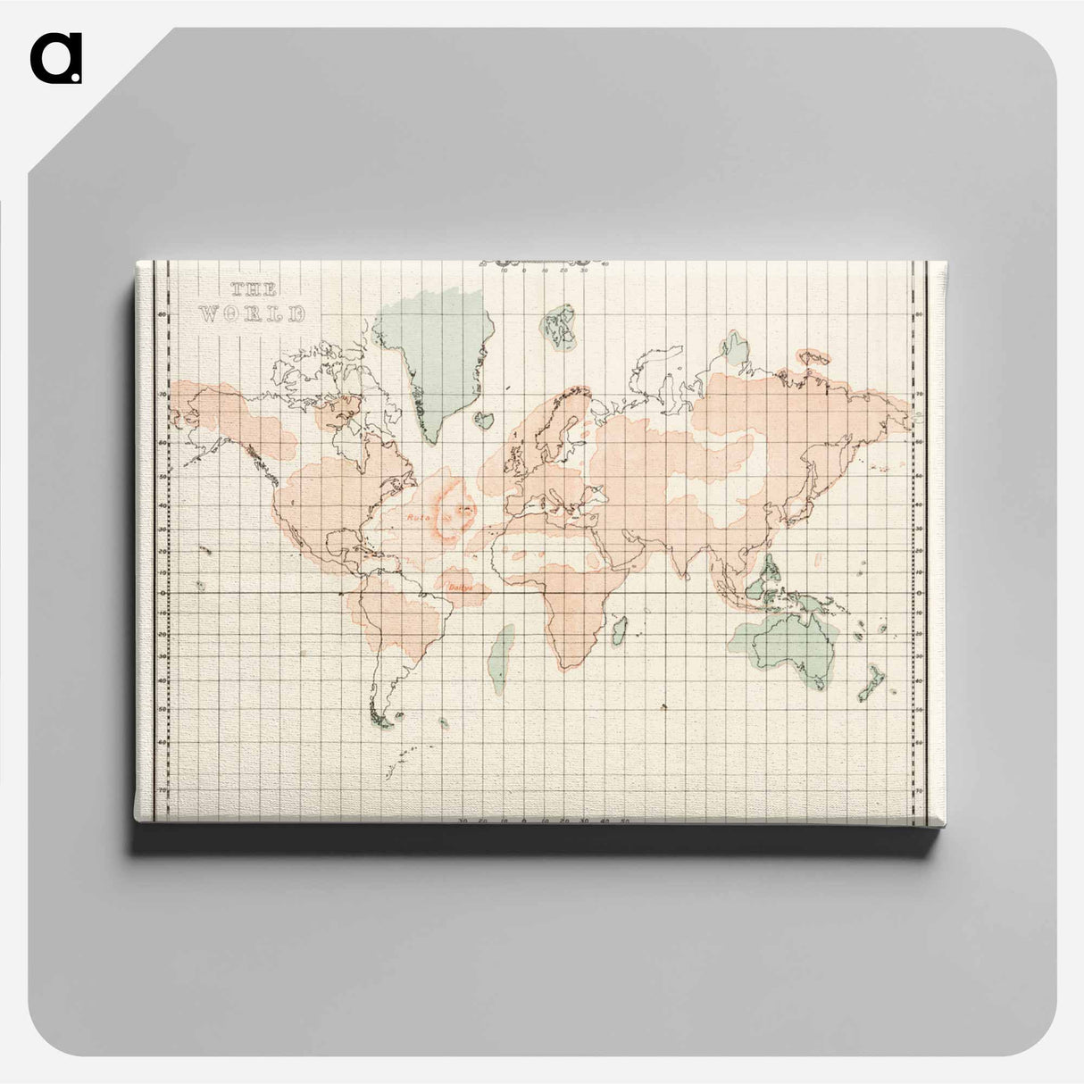 The Story of Atlantis - アンティーク地図 Canvas.
