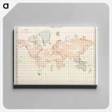 The Story of Atlantis - アンティーク地図 Canvas.