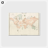 アートポストカード-The Story of Atlantis - アンティーク地図 Postcard.