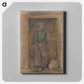 アートパネル-Old woman - アーノルド ピーター ワイズ クビンチャン Canvas.