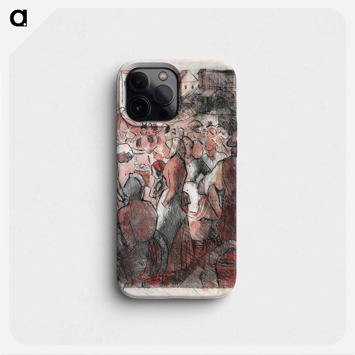 The Market at Gisors - Camille Pissarro Phone Case.