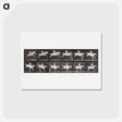 アートポストカード-Bareback Hurdle Jump
 - エドワード マイブリッジ Postcard.