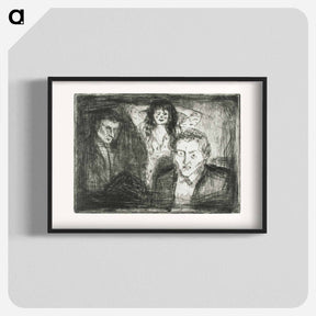 アートポスター-Jealousy - エドヴァルド ムンク Poster.