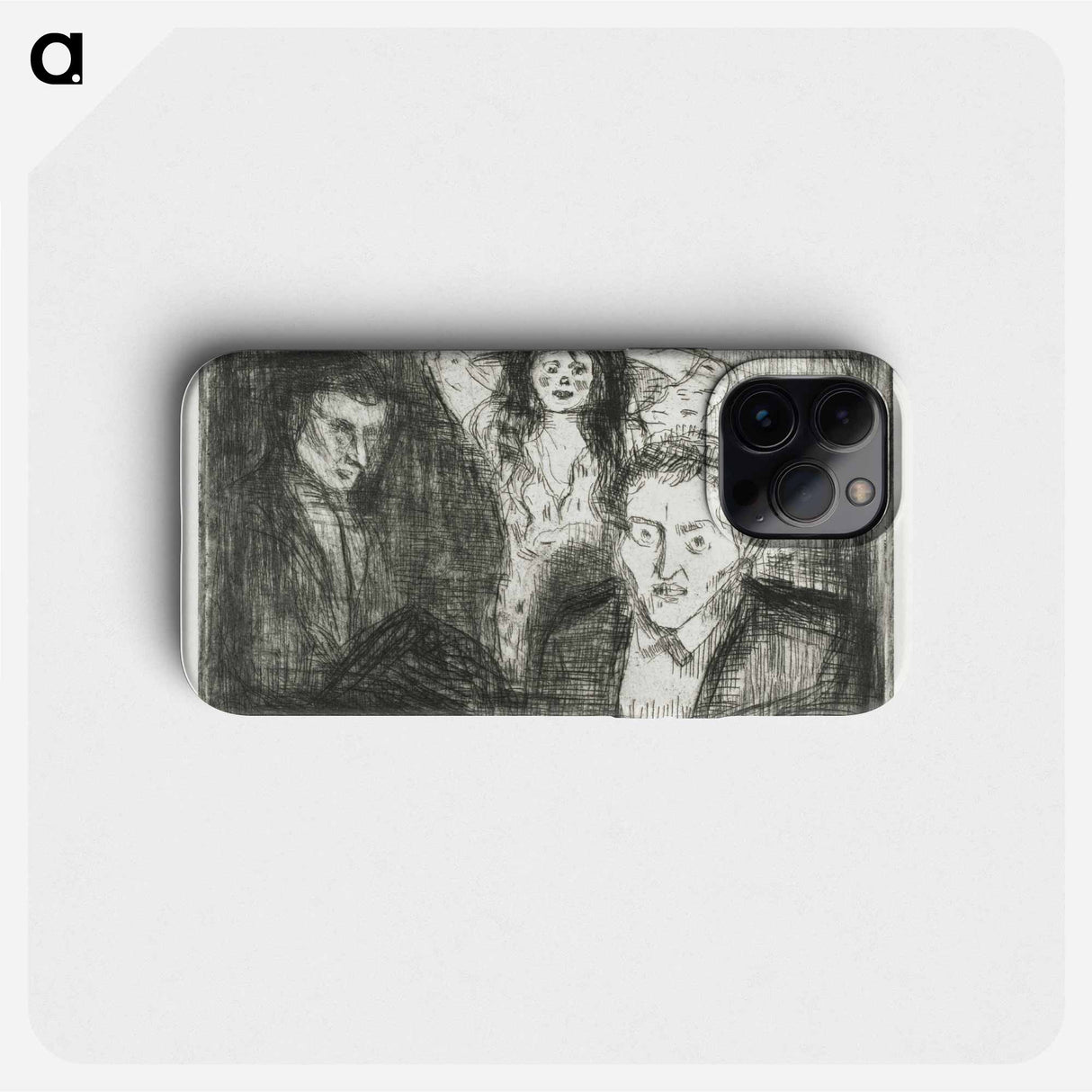 Jealousy - Edvard Munch Phone Case.