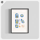 Sketchbook of Byzantine and Romanesque Decoration - エドワード バーン ジョーンズ Poster.